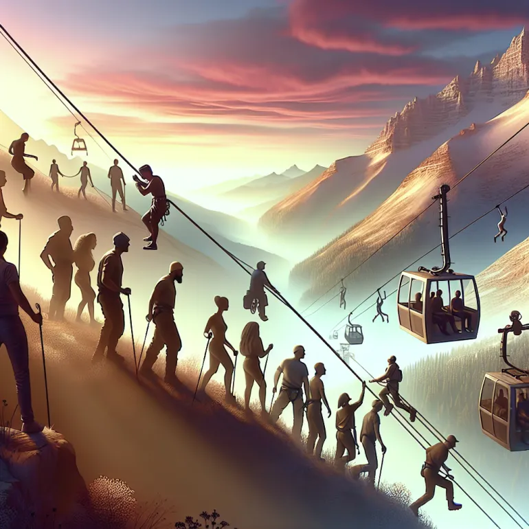 На чем поднимаются в горы: Современные средства передвижения и их особенности